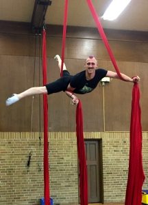 TCC Coach Wesley on Aerial Silks